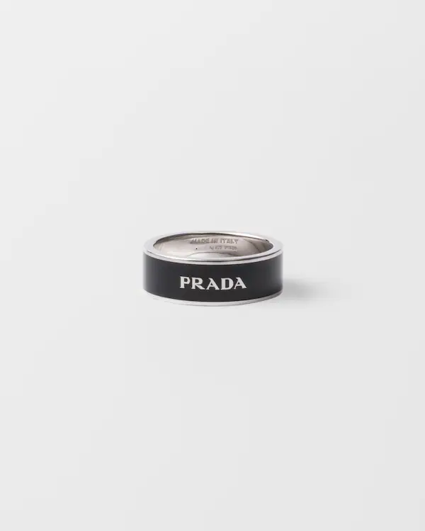 Anel de prata esmaltada