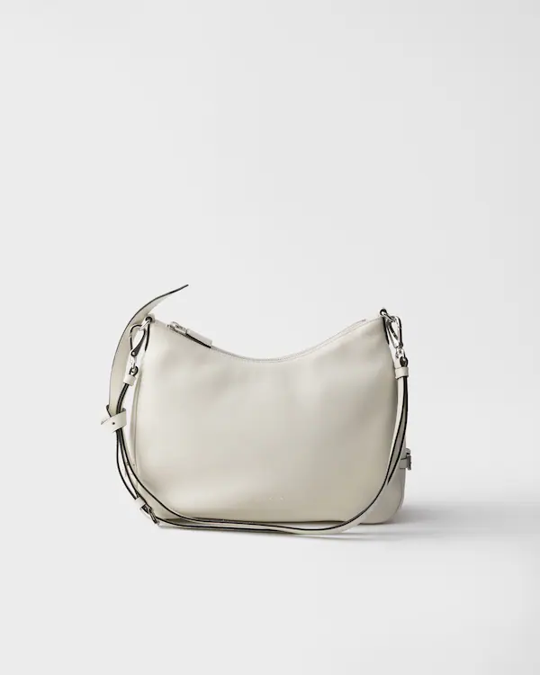 Bolsa de couro Prada Fold média