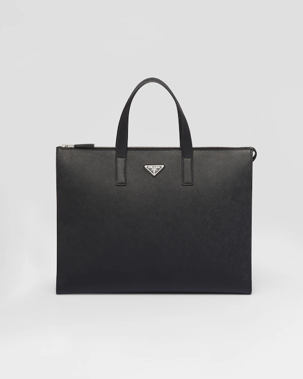 Bolsa tote em couro Saffiano