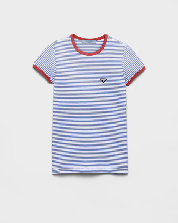 Camiseta de malha listrada