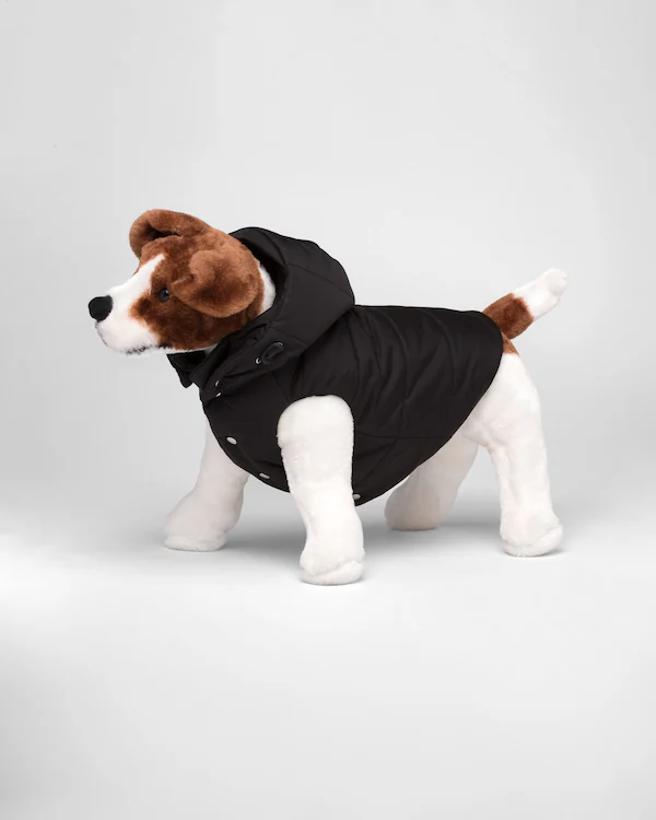 Jaqueta de cachorro re-nylon com capuz