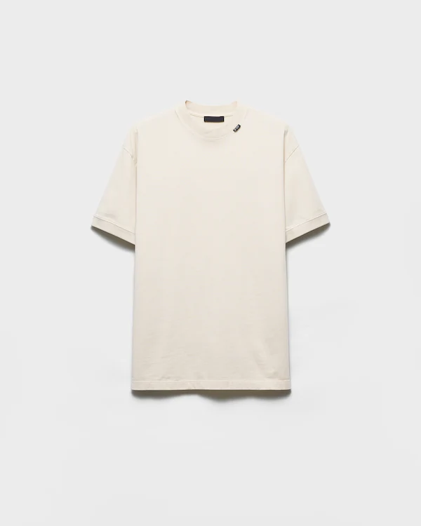 Camiseta de algodão com mangas curtas