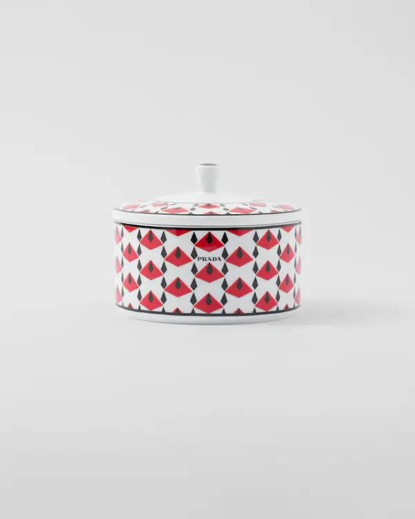 Caixa de porcelana - Vermelho Viena