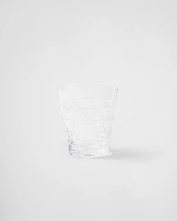 Copo de água de cristal - Triângulos
