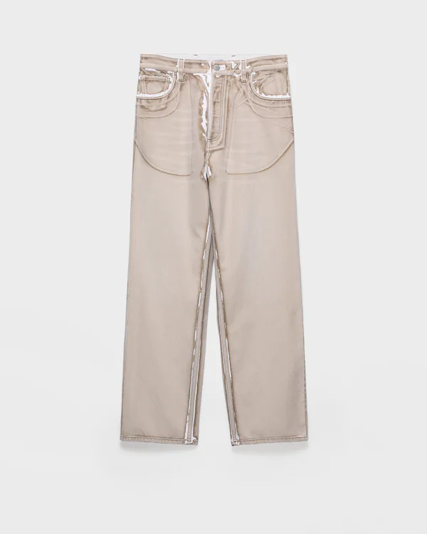 Calças de jeans de algodão bull com cinco bolsos