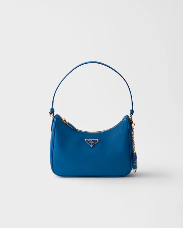 Bolsa Mini de Couro Saffiano Prada Re-Edition 2005