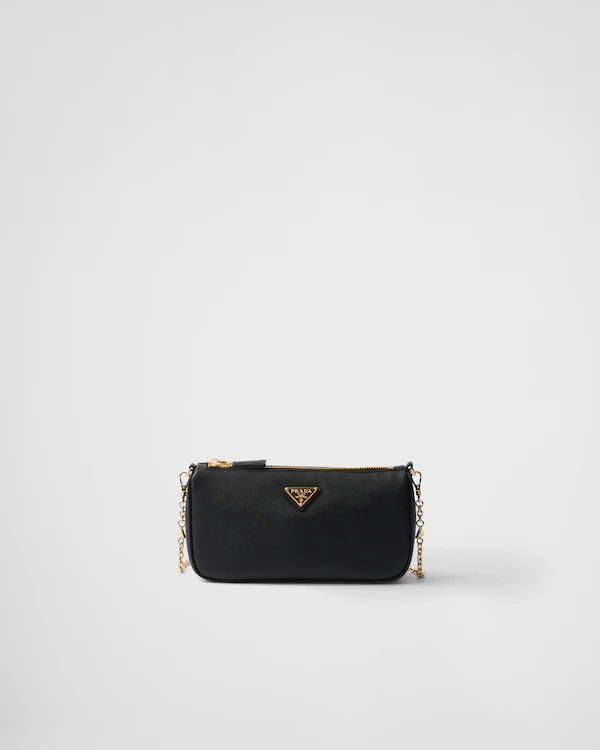 Bolsa de couro Saffiano mini