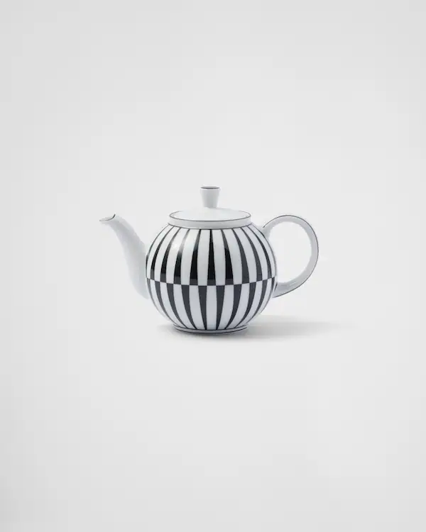 Chaleira de porcelana - Listras