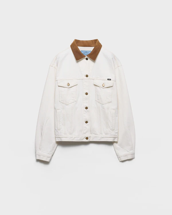 Jaqueta blouson de denim velho