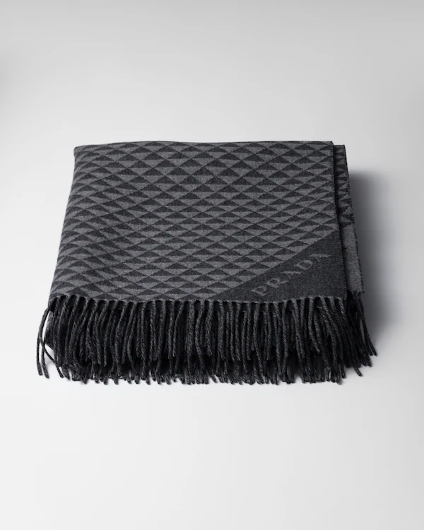 Manta de cashmere e lã Symbole Double