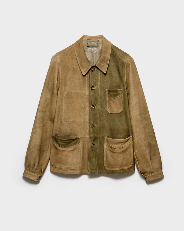 Jaqueta blouson de camurça