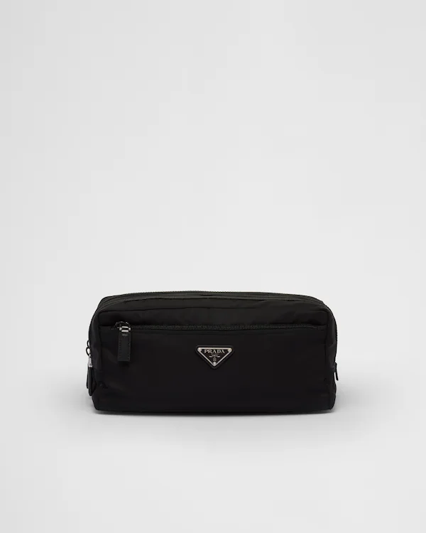 Bolsa de viagem em Re-Nylon e couro Saffiano