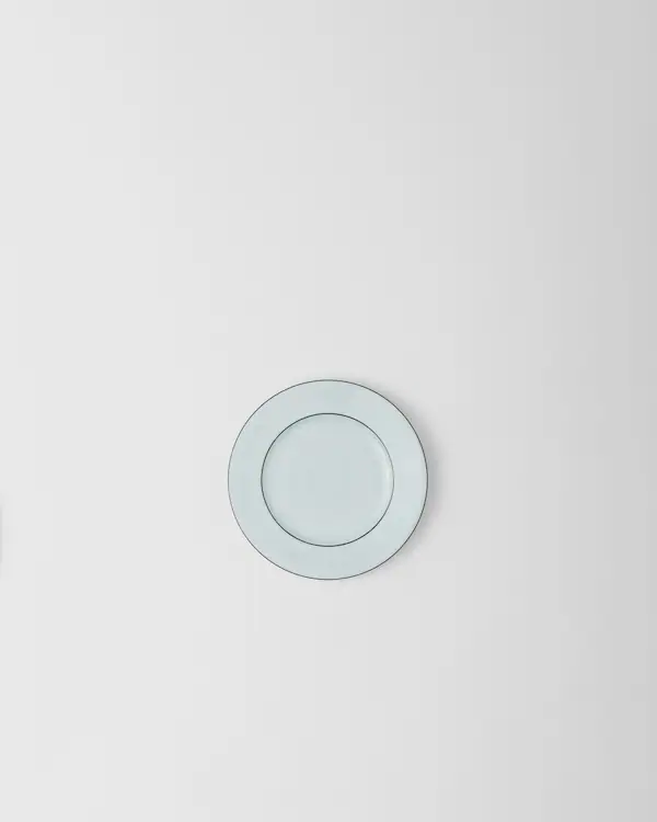 Conjunto de dois pratos de pão em porcelana - Celadon