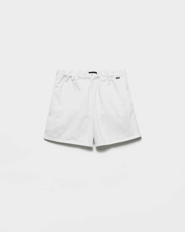 Bermudas de tecido twill