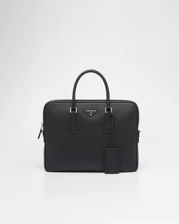 Bolsa de Trabalho em Couro Saffiano