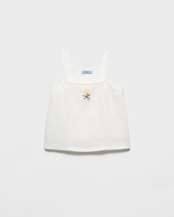 Blusa de linho bordada