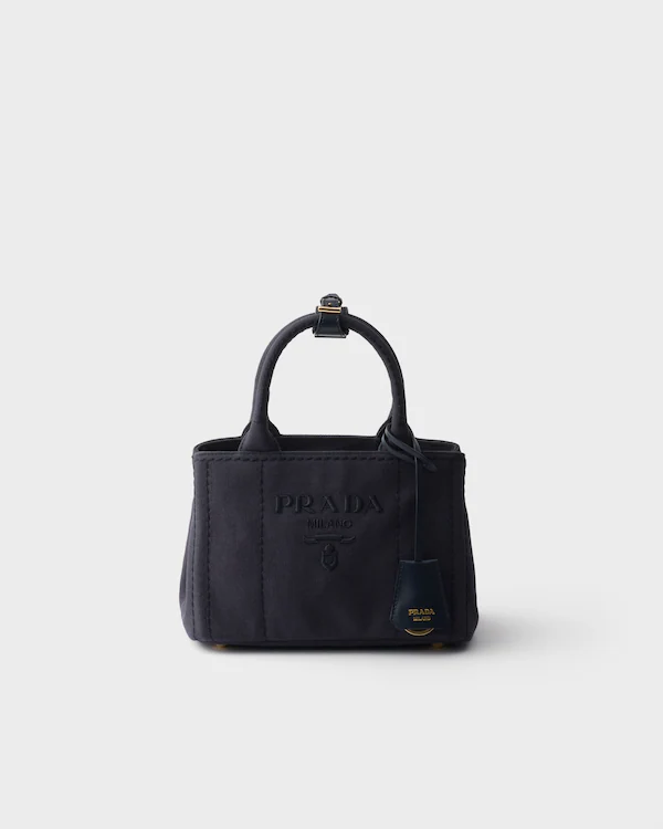 Bolsa mini em tecido de algodão Prada Jardinière