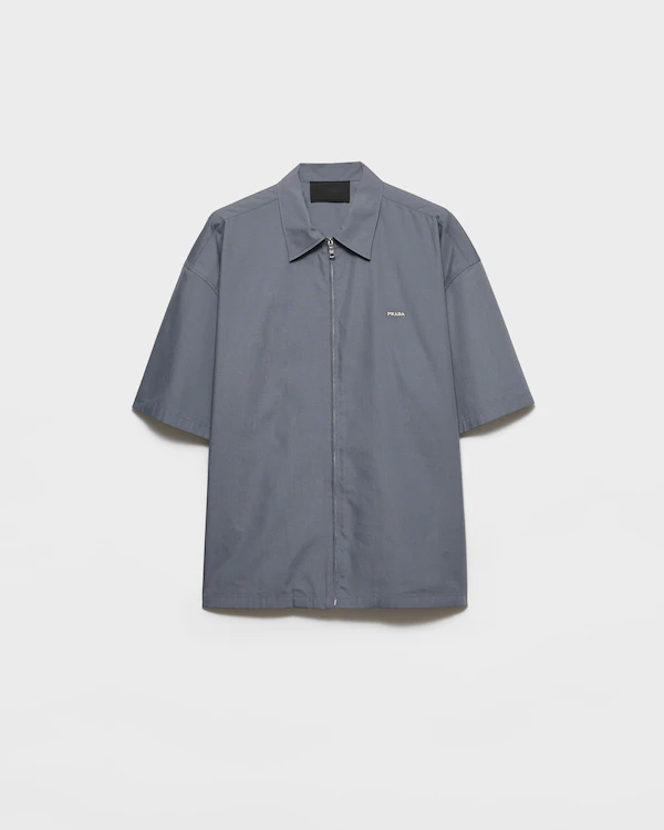 Camisa técnica de algodão com mangas curtas