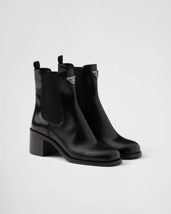 Bota de couro escovado